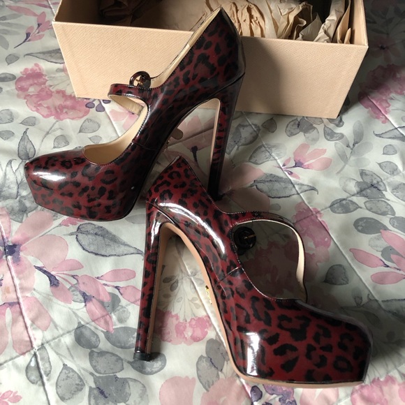 Prada Mary Jane Leopard Pumps - Picture 4 of 8